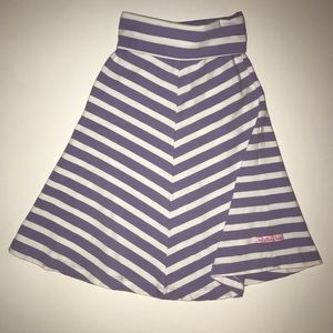 Ruffle Butts Twirl Maxi Skirts Purple White 2T